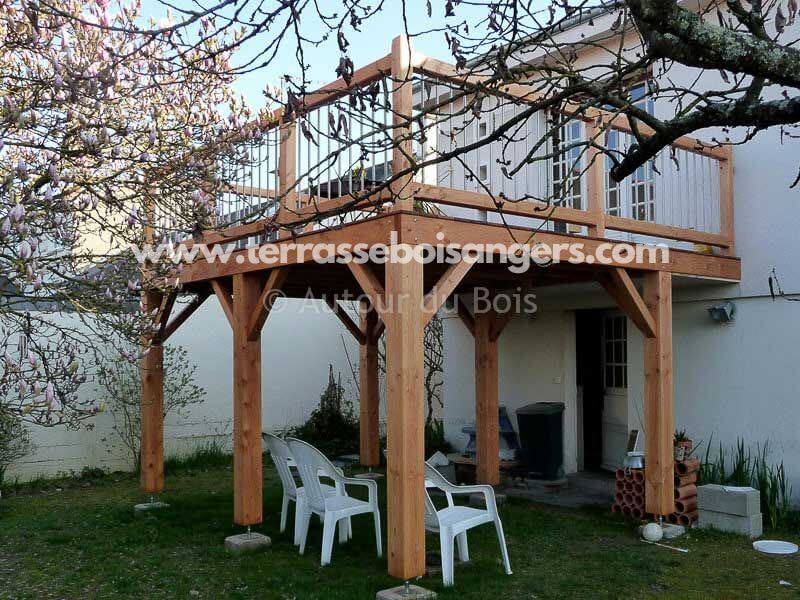 faire terrasse bois sur pilotis