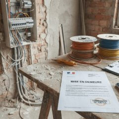 electricien abandon chantier