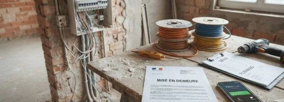 Électricien qui abandonne le chantier : recours et solutions